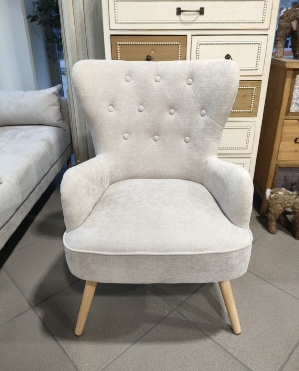 Poltrona Trapuntata Classic Crema 67*71*90Cm - immagine 2