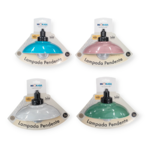 Lampada Pendente 1 Metro Pastello 28*23*6cm (4Colori)