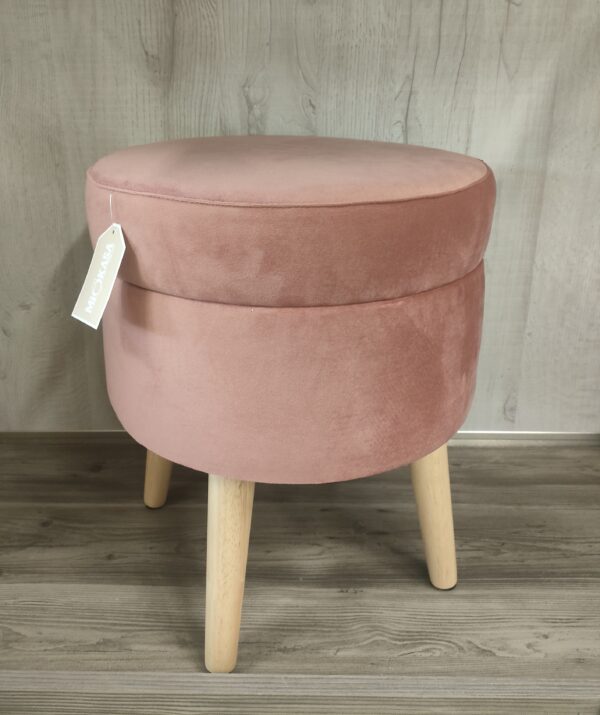 Sgabello Contenitore Cloud Rosa D.36*H.43cm