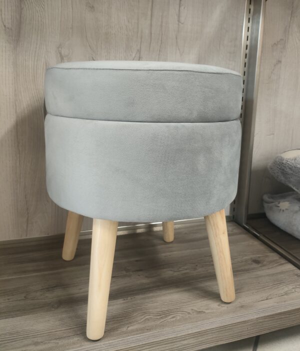 Sgabello Contenitore Cloud Grigio D.36*H.43cm - immagine 3