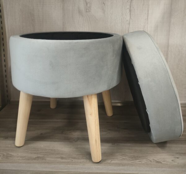Sgabello Contenitore Cloud Grigio D.36*H.43cm - immagine 4
