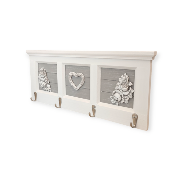 Appendiabiti Da Parete Romantic Grey - immagine 2