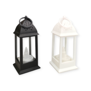 Lanternina Candela Baroque H.13,4cm (2 Colori)