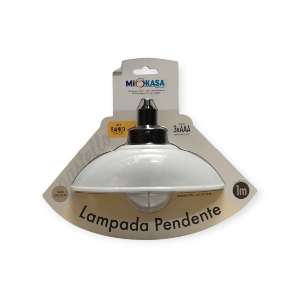 Lampada Pendente 1 Metro Pastello 28*23*6cm (4Colori) - immagine 4