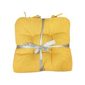 Set 2 Cuscini da Seduta Gialli 38*38cm