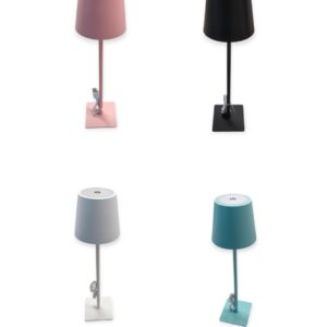 Lampada Led Touch Pastello 10*10*H.36cm 4 Colori