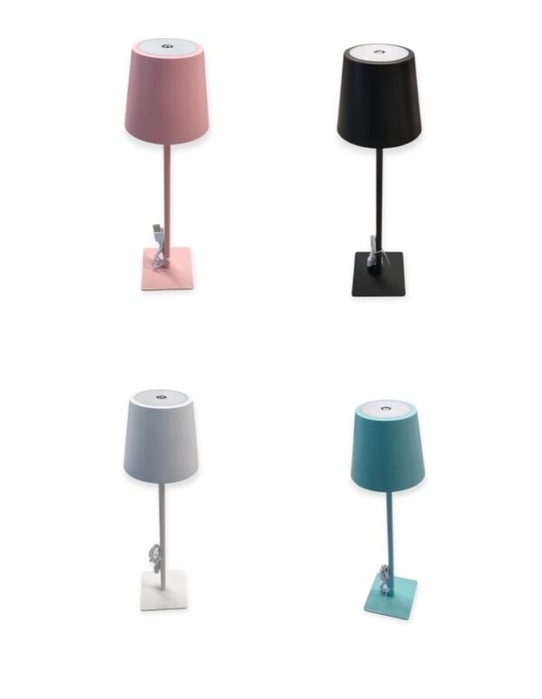 Lampada Led Touch Pastello 10*10*H.36cm 4 Colori