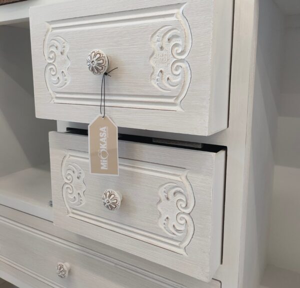 Mobiletto Cassetti e Sportelli Coventry 90*33,5*H.72cm - immagine 4