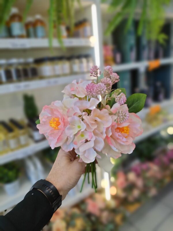 Mazzetto Peonie e Ortensie Royal 32cm (3Colori) - immagine 6