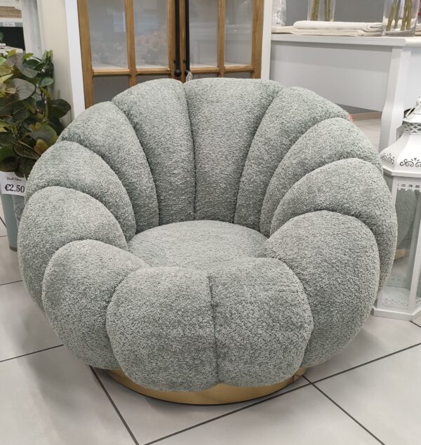 Poltrona Bouclè Tiffany 90*90*H.62cm - immagine 2