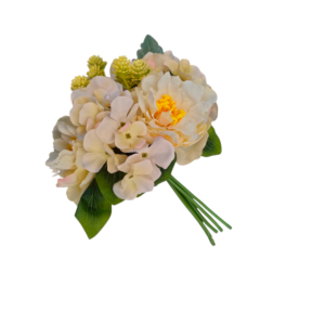 Mazzetto Peonie e Ortensie Royal 32cm (3Colori)