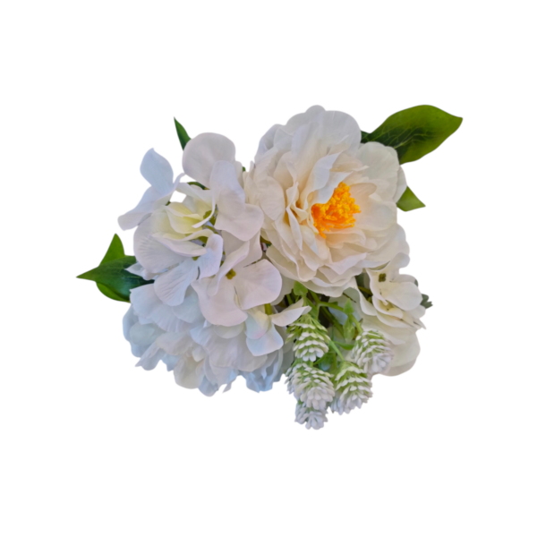 Mazzetto Peonie e Ortensie Royal 32cm (3Colori) - immagine 4