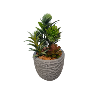 Vaso Cemento Reticolato 10,5*10,5*H.19cm