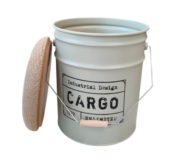 Pouf Contenitore Industrial 31*40cm (2Colori) - immagine 2