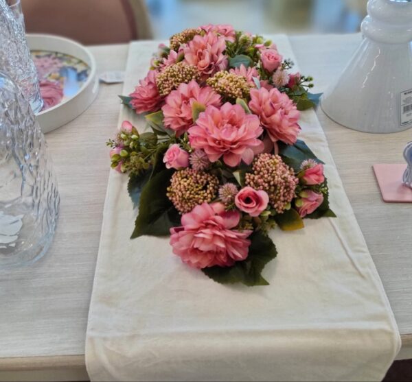 Tralcio Centrotavola Dalie 70*30cm - immagine 2