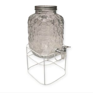 Dispenser in Vetro con Stand 4L 16,3*16*3H.25,6cm