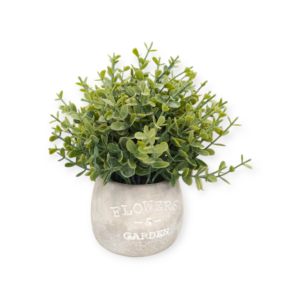 Greenery Vaso Cemento foglioline 20cm
