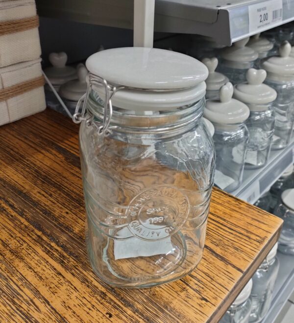 Barattolo Vetro Biot Tappo ceramica 1500ML - immagine 2