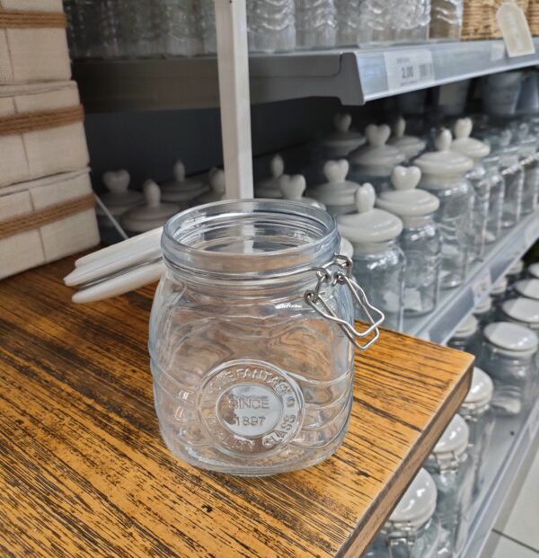 Barattolo Vetro Biot Tappo ceramica 1000ML - immagine 3