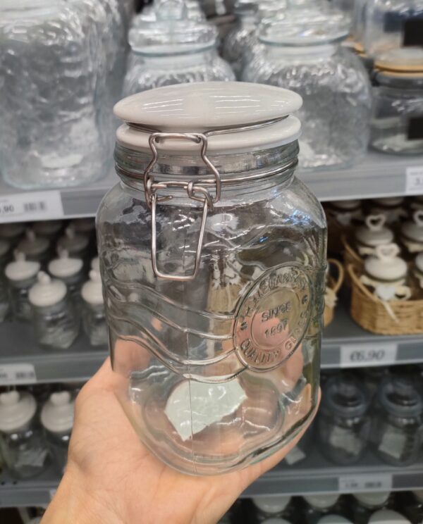 Barattolo Vetro Biot Tappo ceramica 1500ML - immagine 4
