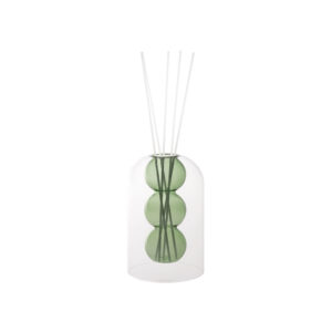 Diffusore di Fragranza Verde Vetro con Bastoncini Fiber Wood