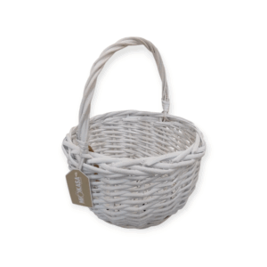 Cestino White Intrecciato con Manico 26*32*20cm