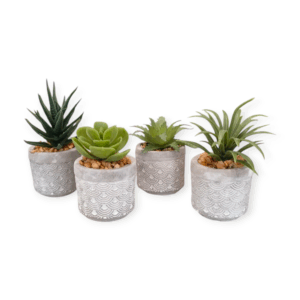Set 4 Vasetti Mini Cement 5,5*5,5*H.10cm