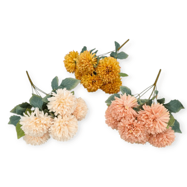 Mazzo 6 Dalia Basil H.42cm (3Colori)