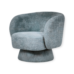 Poltrona Bouclè Girevole Tiffany