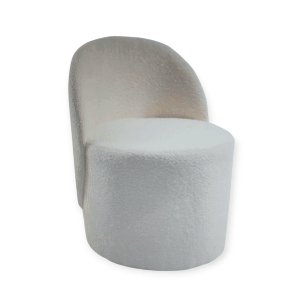 Poltroncina Bouclè Crema 55*55*67cm - immagine 4