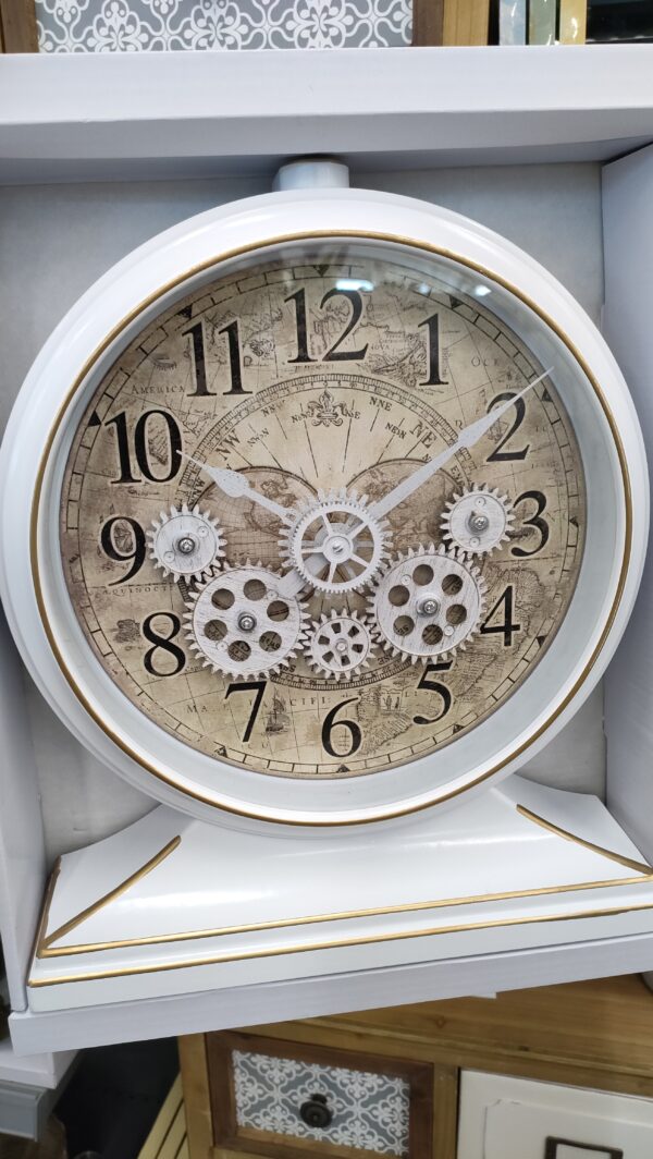 Orologio Vintage Ingranaggi Mobili 32,6*21,2*7,3cm - immagine 2