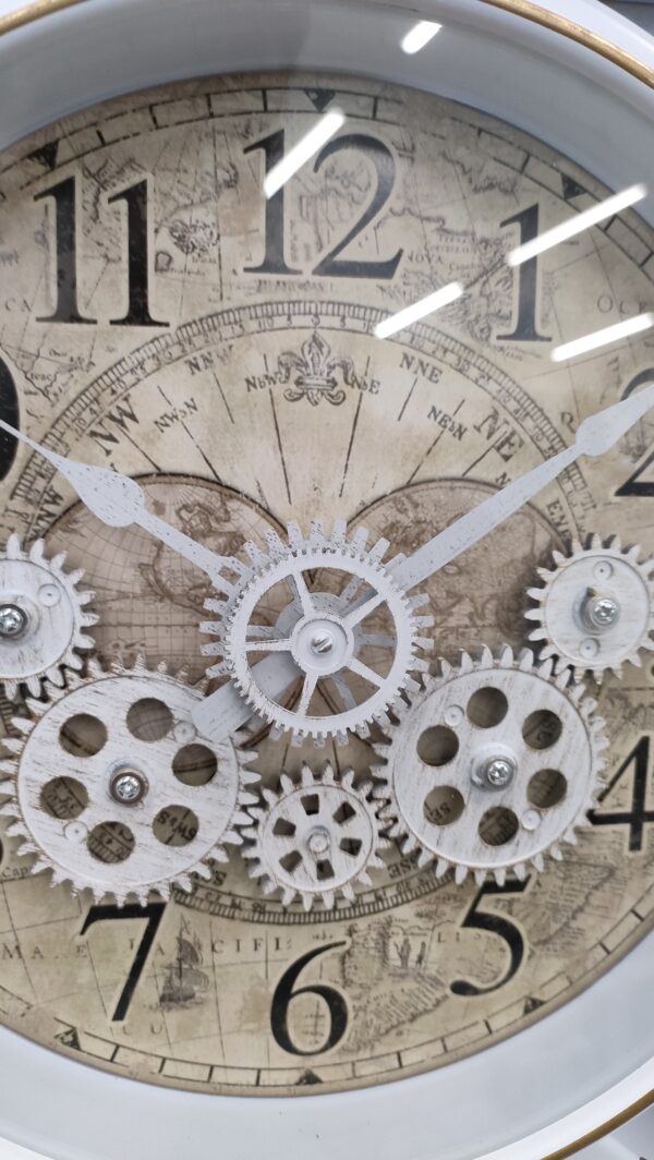 Orologio Vintage Ingranaggi Mobili 32,6*21,2*7,3cm - immagine 3