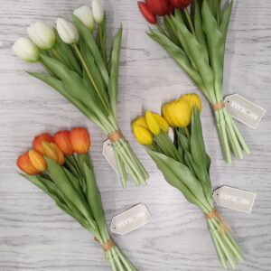 Bush Tulipani Jolie 7Fiori 4colori 32cm