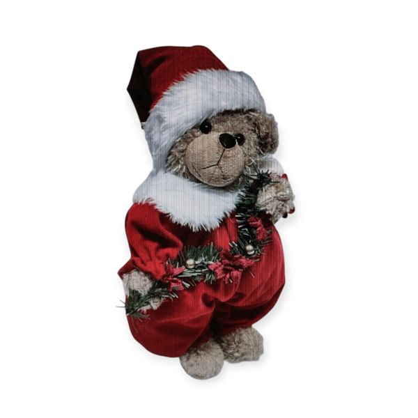 Orso Jester Rosso Xmas H.40cm