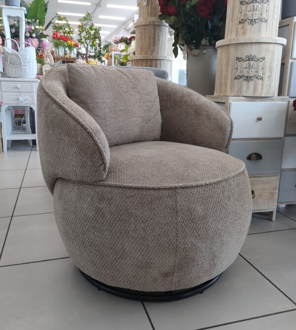 Poltrona Swive Elegance Tortora 71,5*81,5*H.73cm - immagine 2