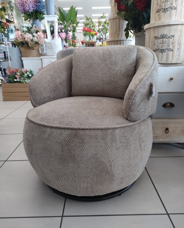 Poltrona Swive Elegance Tortora 71,5*81,5*H.73cm - immagine 3