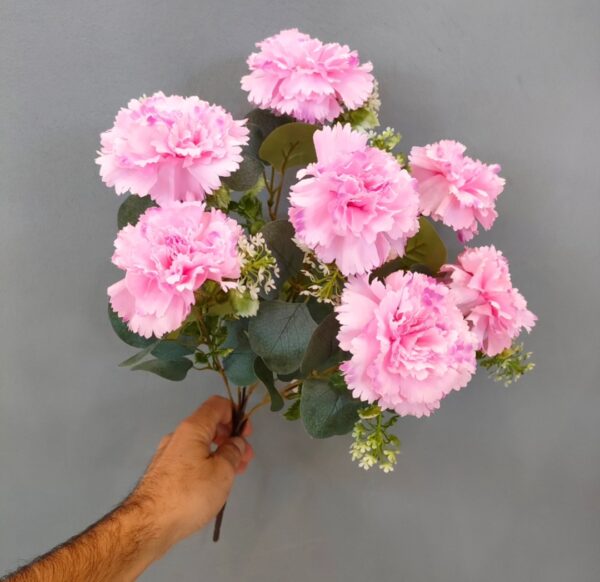 Mazzo Garofani 7Fiori H.50cm (2colori)