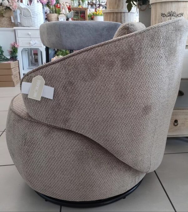 Poltrona Swive Elegance Tortora 71,5*81,5*H.73cm - immagine 4