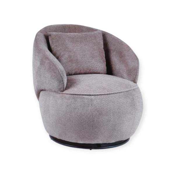 Poltrona Swive Elegance Tortora 71,5*81,5*H.73cm
