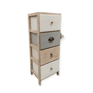 Colonnina Tricolor 4 Cassetti 30*24*H79cm