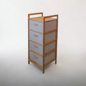 Mobiletto Bambù 4 Cassetti 40,5*38*H.98cm