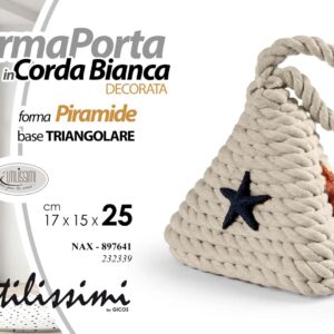 Fermaporta Stella Marina Bianco 17*15*H.25cm