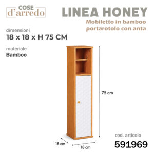 Mobiletto Portarotolo con Anta 18*18*H.75cm