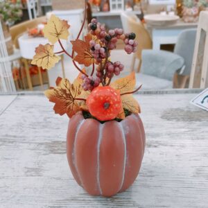 Vasetto Autunnale Zucchette Tall (Mattone) 10*10*22cm